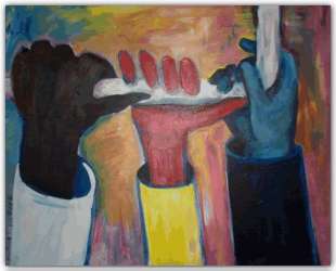 Art by Albert Wilking, Rush Hour