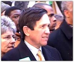 Dennis Kucinich at the New York Peace Rally