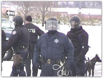 Police Presence at the York Protest